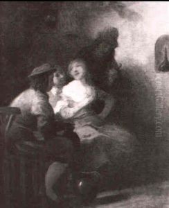 Flirt In Der Taverne by Carl Duxa