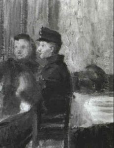 Junge Soldaten Im Praterlokal by Carl Duxa