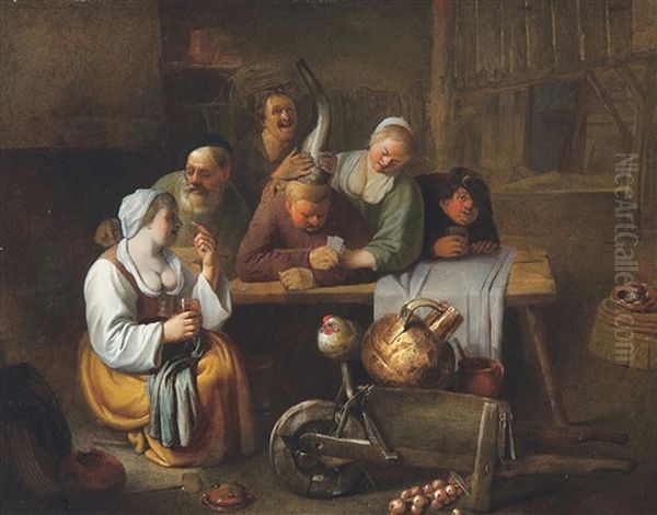 Satirische Voorstelling In Een Boereninterieur - view 1