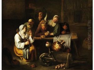 Der Verspottete Kartenspieler by Pieter Jacobsz (called Colinchovius) Duyfhuysen