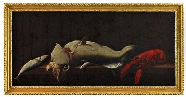 Still Life Of Fish And Lobster - view 1