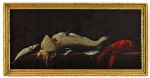 Still Life Of Fish And Lobster by Isaac Van Duynen