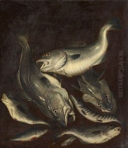Stillleben Mit Fischen by Isaac Van Duynen