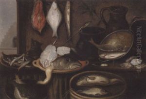 Nature Morte Med Fisk by Isaac Van Duynen