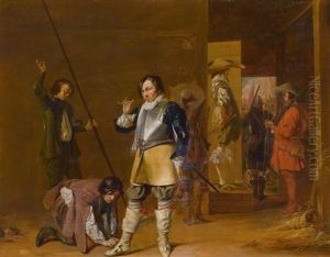 Wachstube Mit Dem Ruf Zu Den Waffen by Willem Cornelisz Duyster