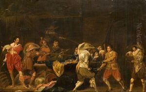 Rixe A L'auberge by Willem Cornelisz Duyster