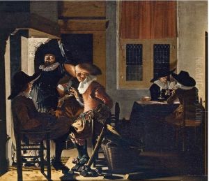 Soldiers In A Guardroom by Willem Cornelisz Duyster