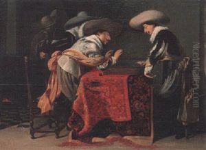 Soldiers Playing Backgammon by Willem Cornelisz Duyster
