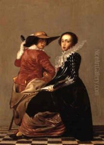 Musizierendes Paar by Willem Cornelisz Duyster