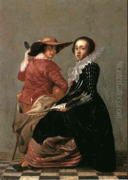 An Elegant Couple Making Music - view 1