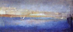 Le Port D'alger by Alberic-Victor Duyver