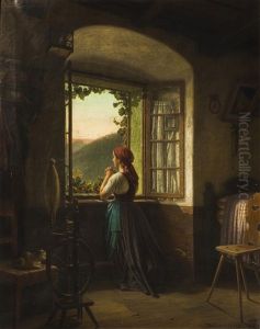 Betendes Madchen by Anton Dvorak