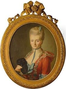 Portrait De Femme Au Loup Noir by Claude Arnulphy