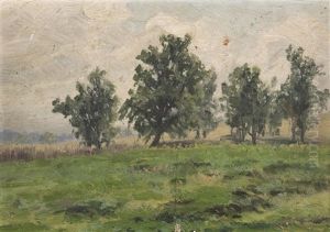 Landscape With Trees by Bohuslav Dvorak