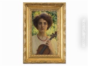 Portrait Herta Offner by Frantisek Dvorak