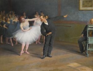 The Dancing School, Prague by Frantisek Dvorak