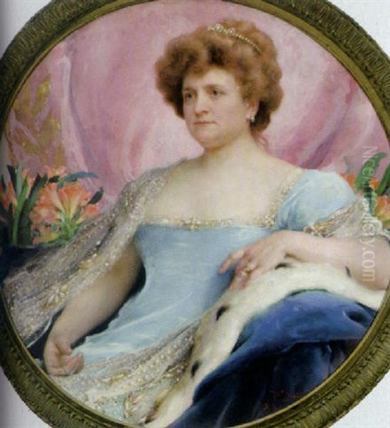 Portrait Einer Holischen Dame Mit Diadem - view 1