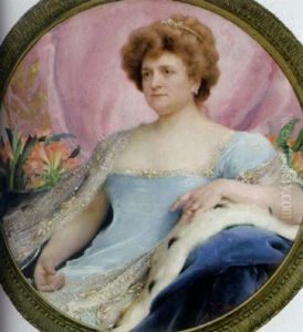 Portrait Einer Holischen Dame Mit Diadem Portrait Einer Holischen Dame Mit Diadem