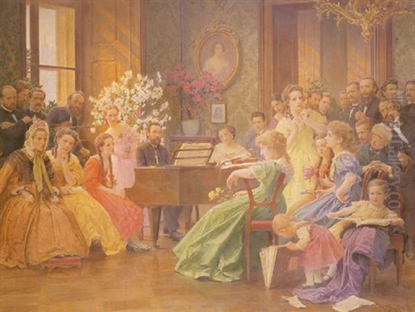 Bedrich Smetana And His Friends In 1865 - view 1