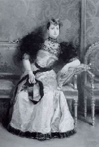 Portrait Of A Seated Lady by Frantisek Dvorak