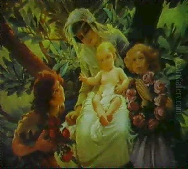 The Virgin Mary And Christ Amongst Angels - view 1