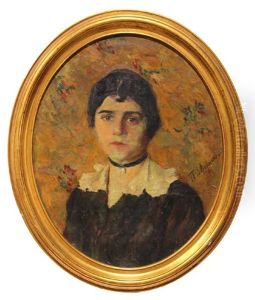 Portrait Of A Woman by Tit Yakovlevich Dvornikov