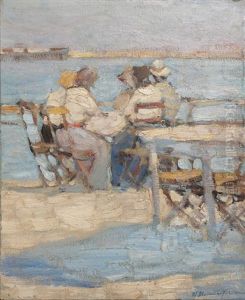 Personnages En Bord De Mer by Tit Yakovlevich Dvornikov