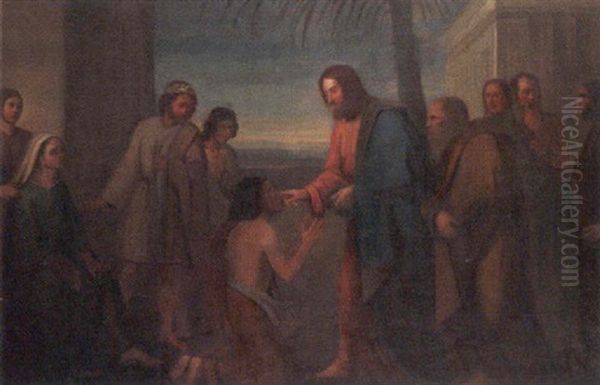 Jesus Healing The Sick - view 1