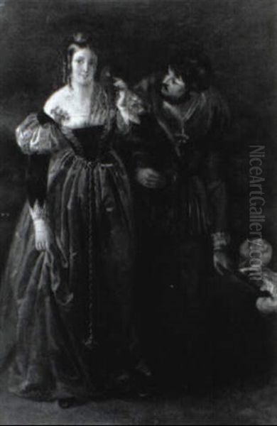 Young Gent Courting A Maiden - view 1