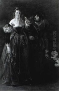 Young Gent Courting A Maiden by William Dyce