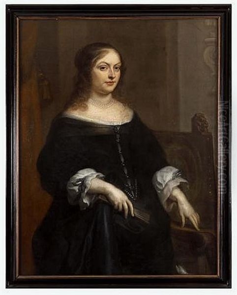 Portrait Of A Noblewoman With A Fan - view 1