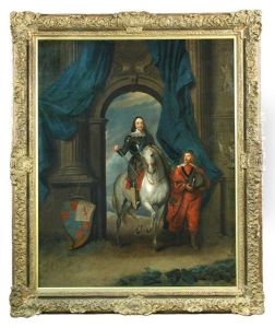 An Equestrian Portrait Of Charles I With M. De Saint Antoine