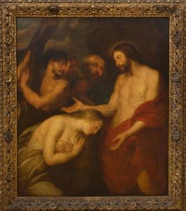 Christ Blessing Mary Magdalene by Sir Anthony Van Dyck