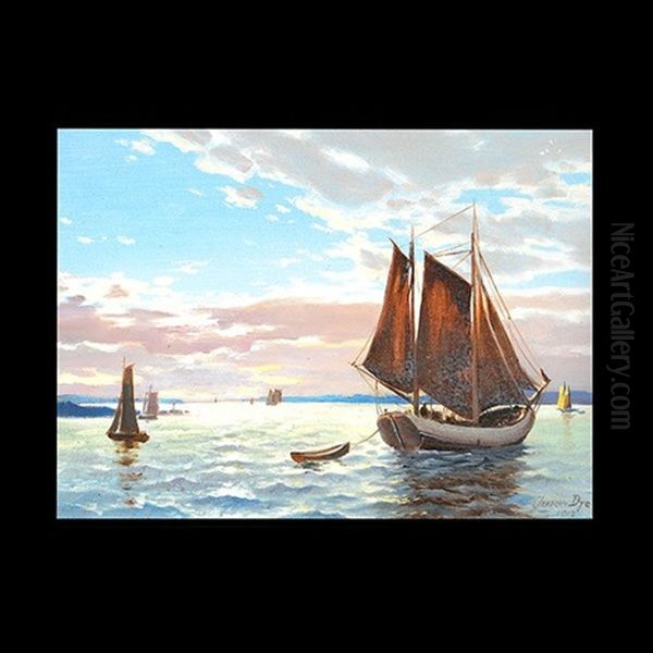 Sailboats In Harbor - view 1
