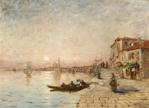 Sunset At Venice by Charles Gifford Dyer
