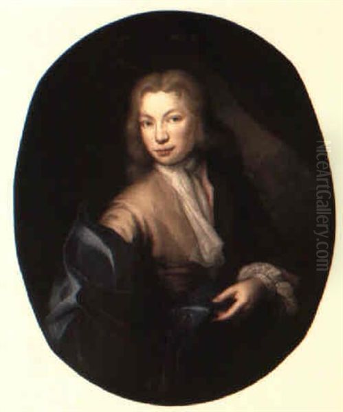 Portrait Of A Young Man In Brown Coat With A Lace Cravat - view 1