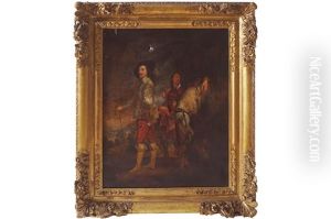 King Charles 1st With Horses And Attendants