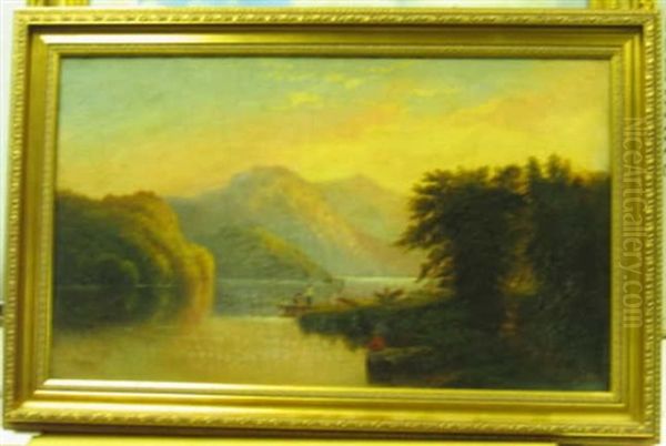 Fisherman On The Hudson River - view 1