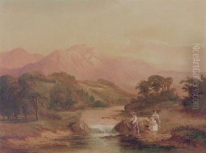 Figures By A Stream Figures By A Stream
