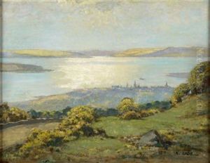 View Of Largs; Looking Across The Isle Of Cumbrae by Robert Eadie