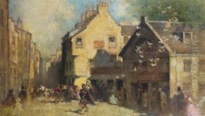 Watergate, Perth; The Gable Of Old Gowrie House, The Scene Of The Conspiracy Against James Vi by Robert Eadie