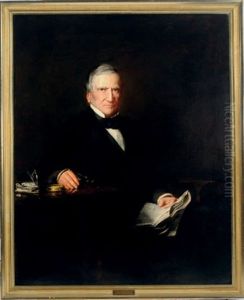 Portrait Of General Cadwalader Seated At A Table by Susan Hannah MacDowell Eakins