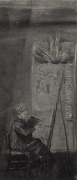 Artist At The Easel - view 1