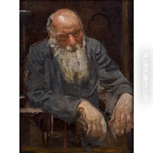 Study Of A Spectator For "taking The Count" by Thomas Cowperthwait Eakins