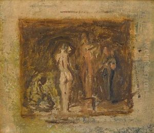 Sketch For Rush Carving by Thomas Cowperthwait Eakins
