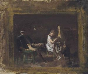 Study For Courtship by Thomas Cowperthwait Eakins