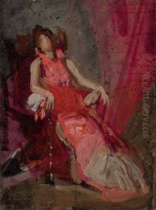 The Actress (study) by Thomas Cowperthwait Eakins