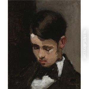 Portrait Of Harry W. Barnitz by Thomas Cowperthwait Eakins