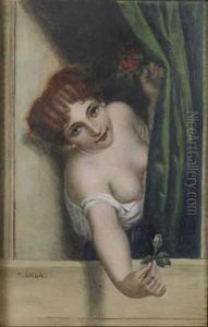Femme A La Fleur by Toni Aron