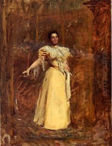 Portrait Of Miss Emily Sartain (study) by Thomas Cowperthwait Eakins
